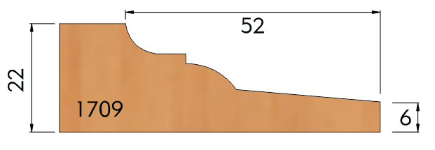 Fresa para Almofada Ø170 x 30 – 2 Dentes - Cód. 1709.01